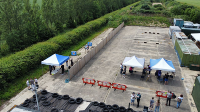 Aerial view of Shots shooting range openday 21