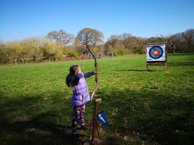 children's archery at shots range august 2021info@orionarchery.co.uk